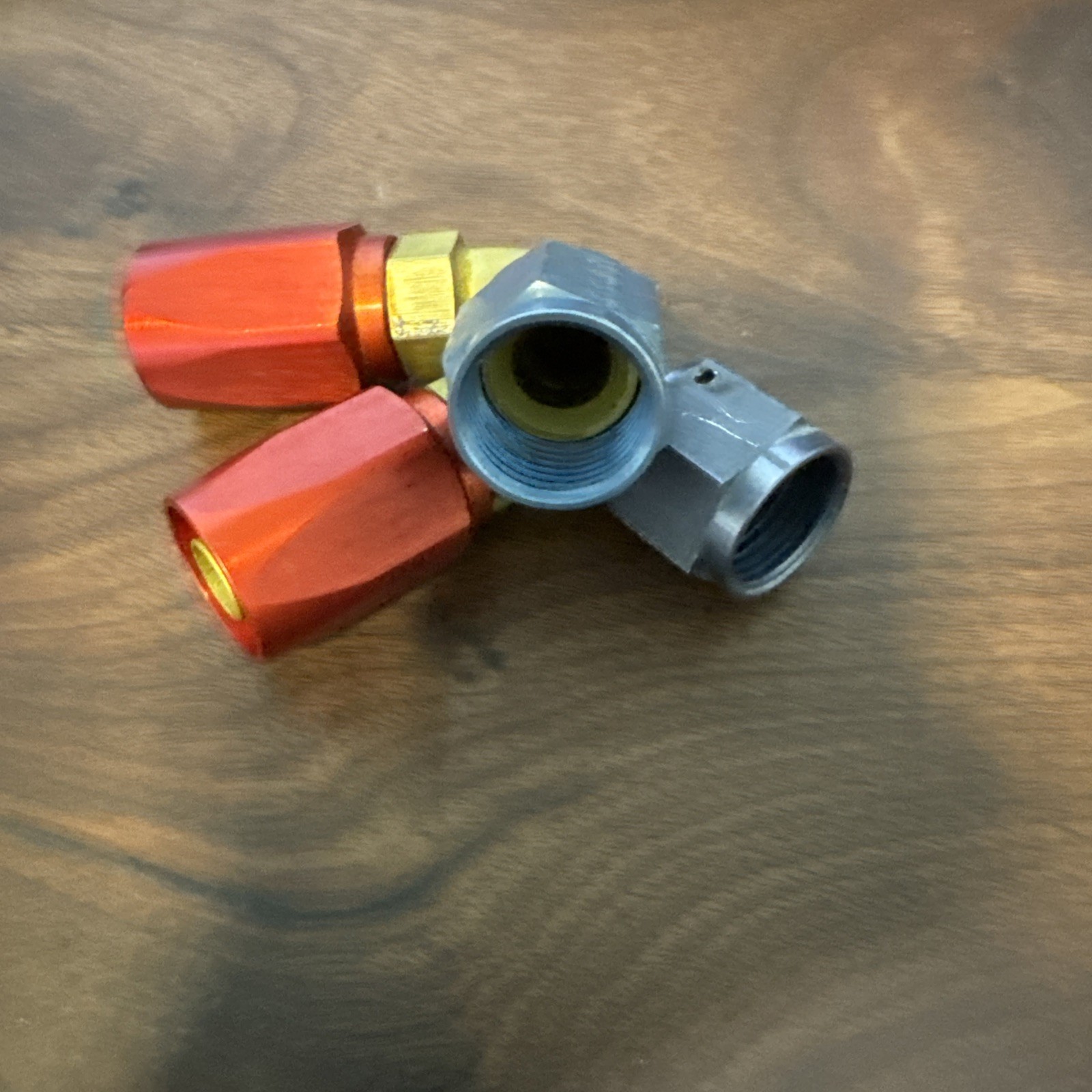 (2) AN 10 90 Degree Aeroquip Hose Fittings. NOS