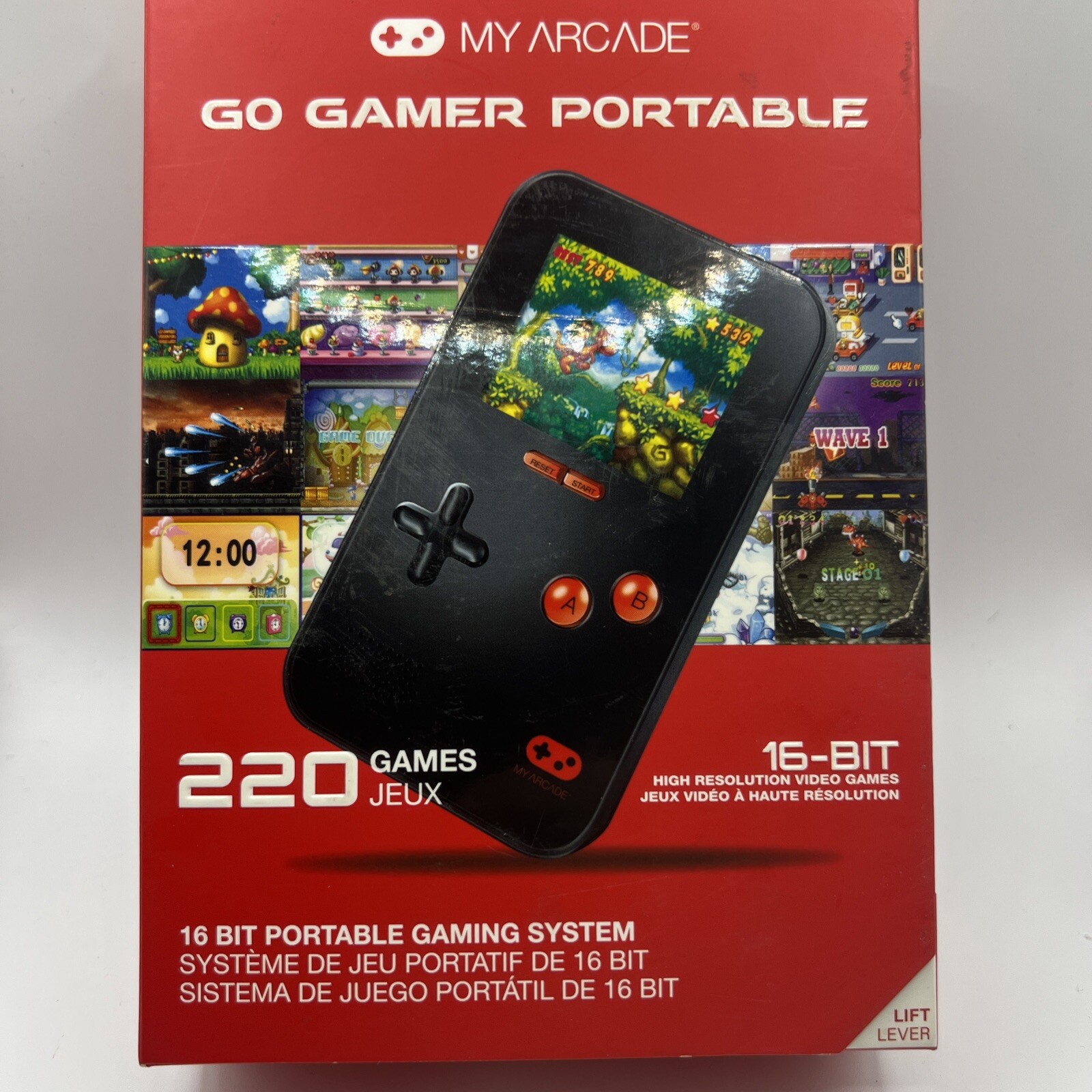 My Arcade Go Gamer Portable 16BIT Portable Gaming System 220 Games￼