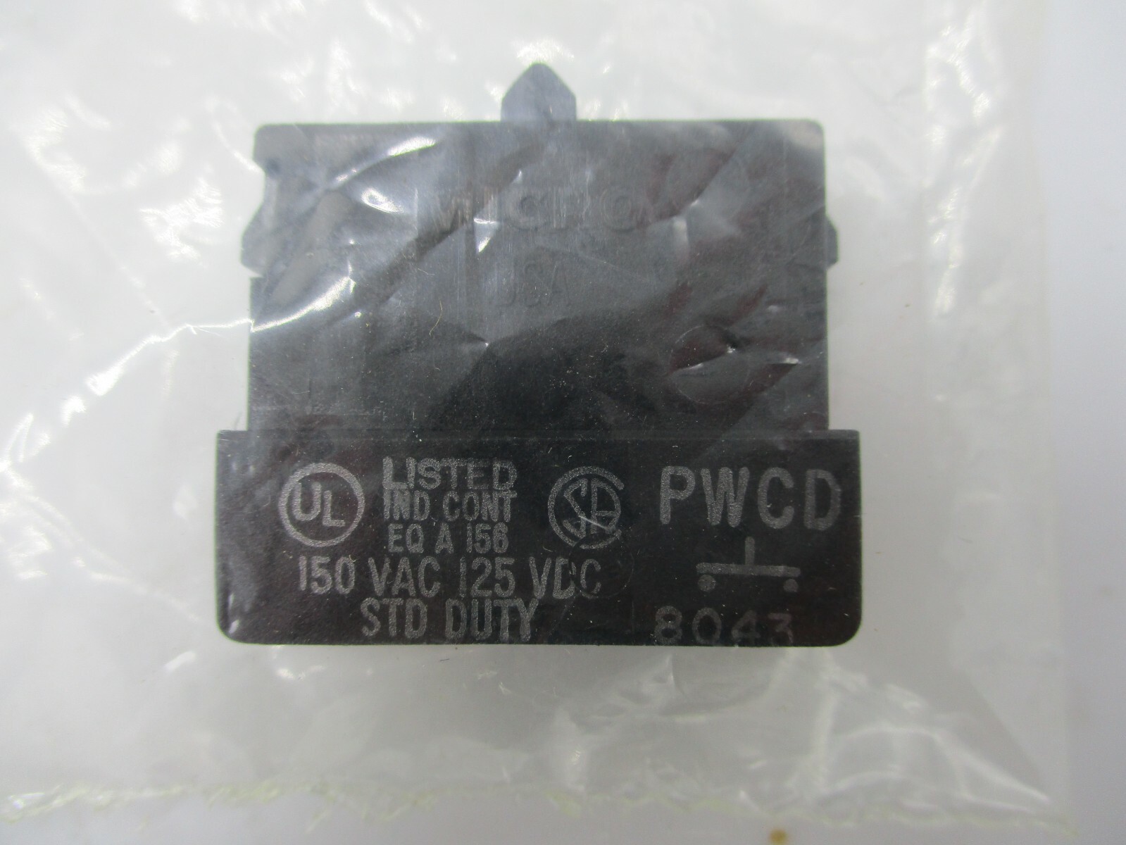 NEW HONEYWELL MICRO SWITCH PWCD CONTACT BLOCK