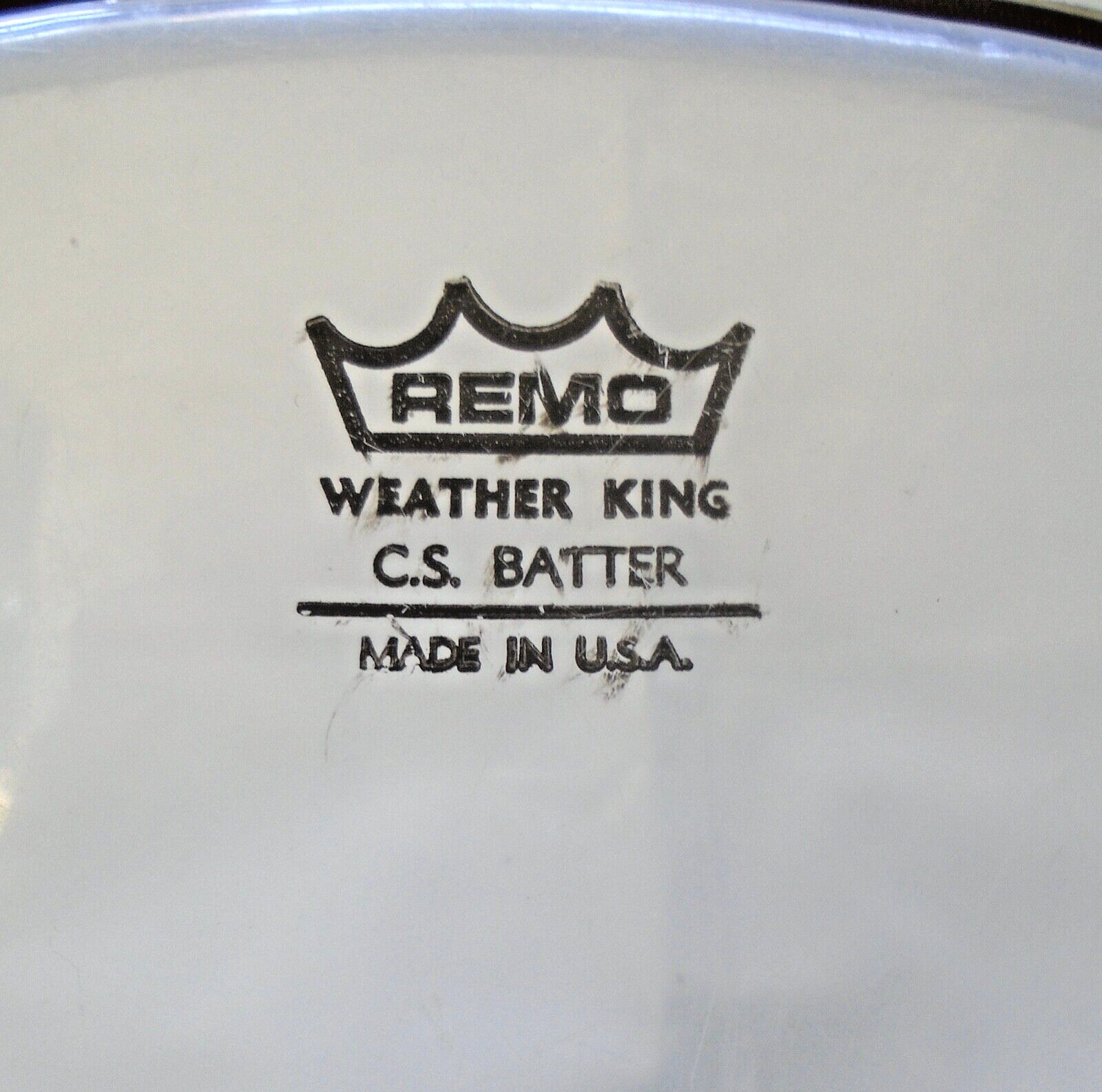REMO & EVANS - 18" FLOOR TOM HEADS - Lot of 2 - 70's Drum Parts