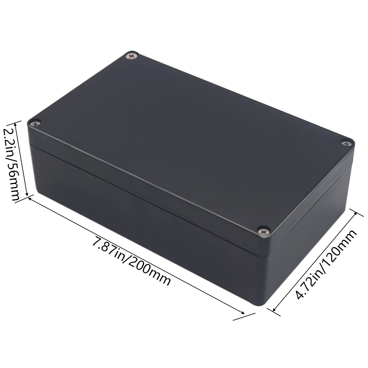 Project Box IP65 Waterproof Junction Box ABS Plastic Black Electrical Boxes D...