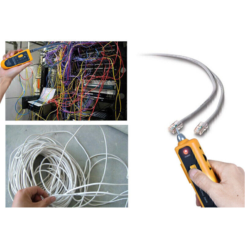 RJ45 Telephone Wire Tracker Ethernet Receiver Cable Tester Detector Line Locator