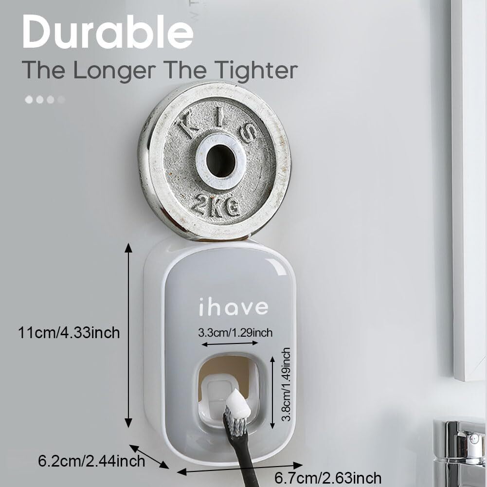 iHave Toothpaste Dispenser Wall Mount for Bathroom