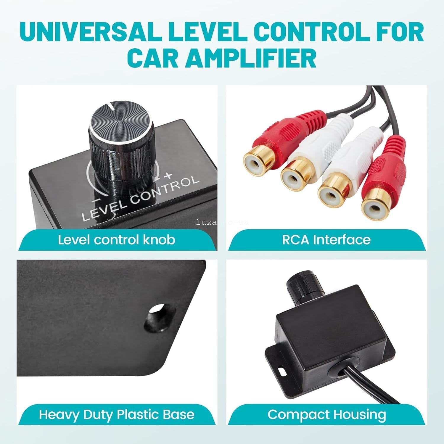 Universal Car Audio Amplifier Bass Boost RCA Level Remote Volume Control Knob