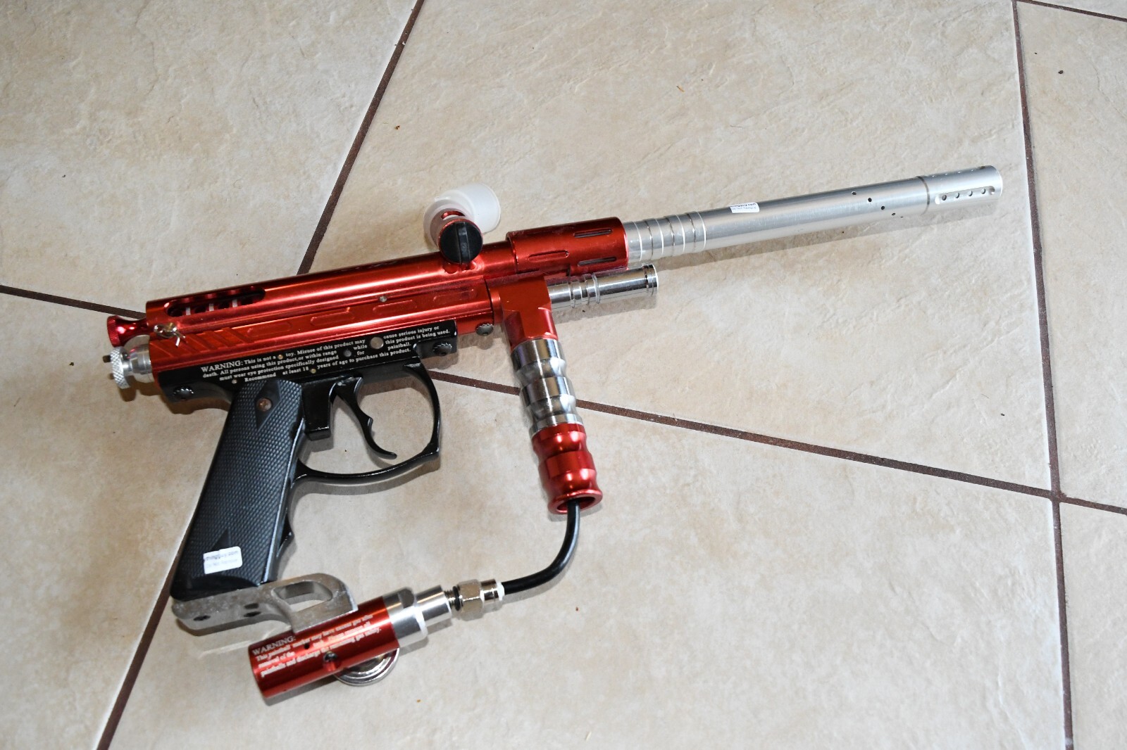 Kingman Spyder Shutter Red 68 cal Semi Auto Paintball Gun Marker As is shown w4a