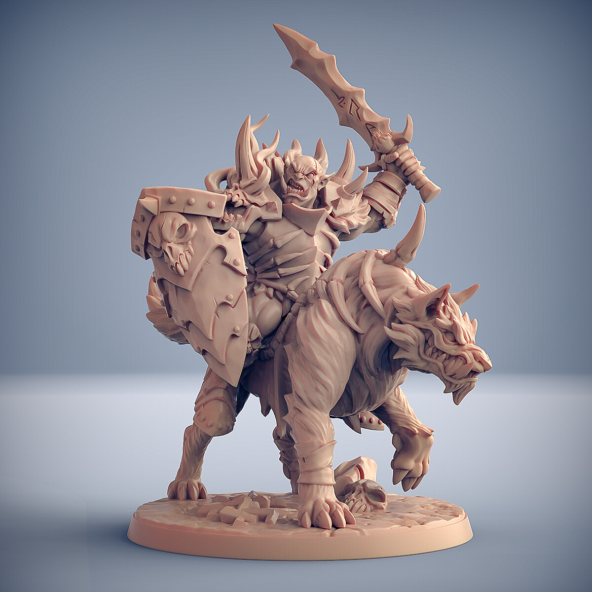 Frost Worg Rider B Artisan Guild Fantasy Dungeons and Dragons Miniature Tabletop