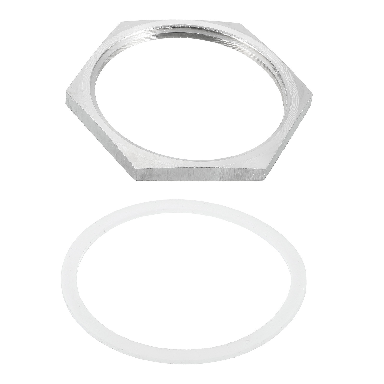 Cast Pipe Fitting Hex Locknut with Washer NPT 2", 2.56" OD
