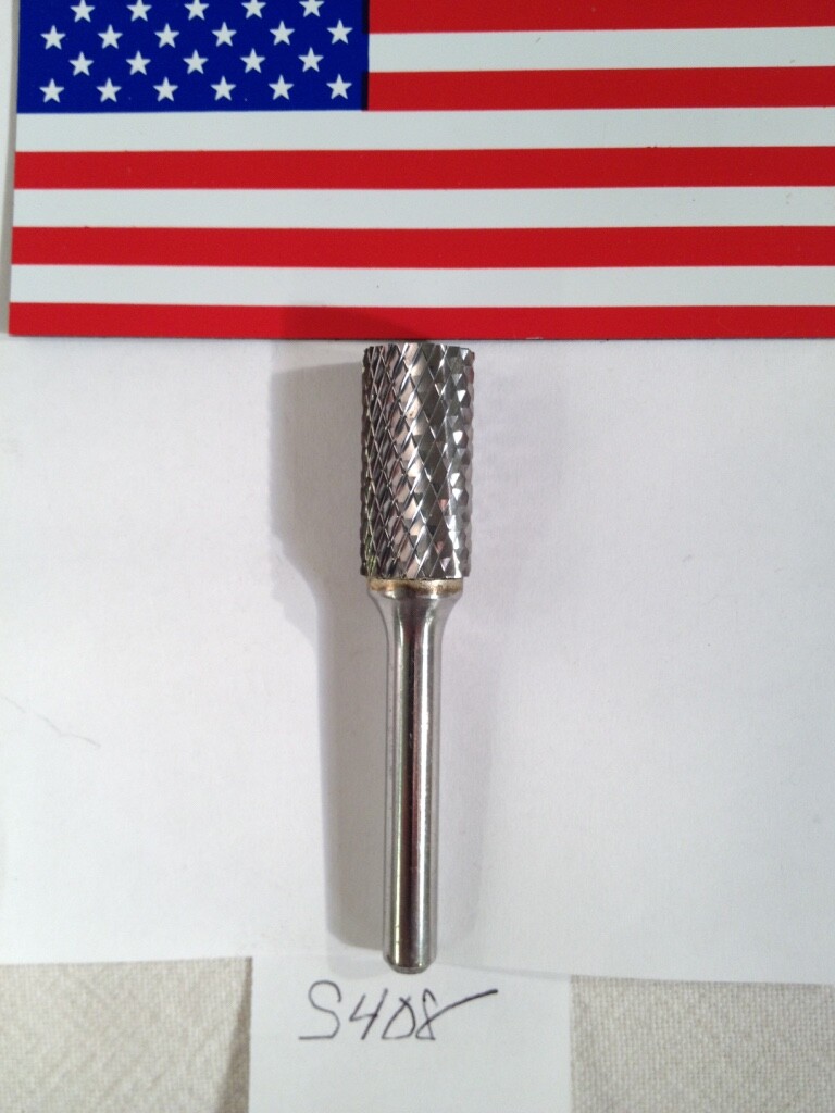 1 NEW FALCON / SGS 1/4" SHANK CARBIDE BURR. SA-5. DOUBLE CUT. USA MADE (S408)