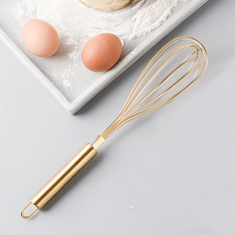 Stainless Steel Egg Beater Hand Whisk Egg Mixer Kitchen Utensil Baking Tool UK