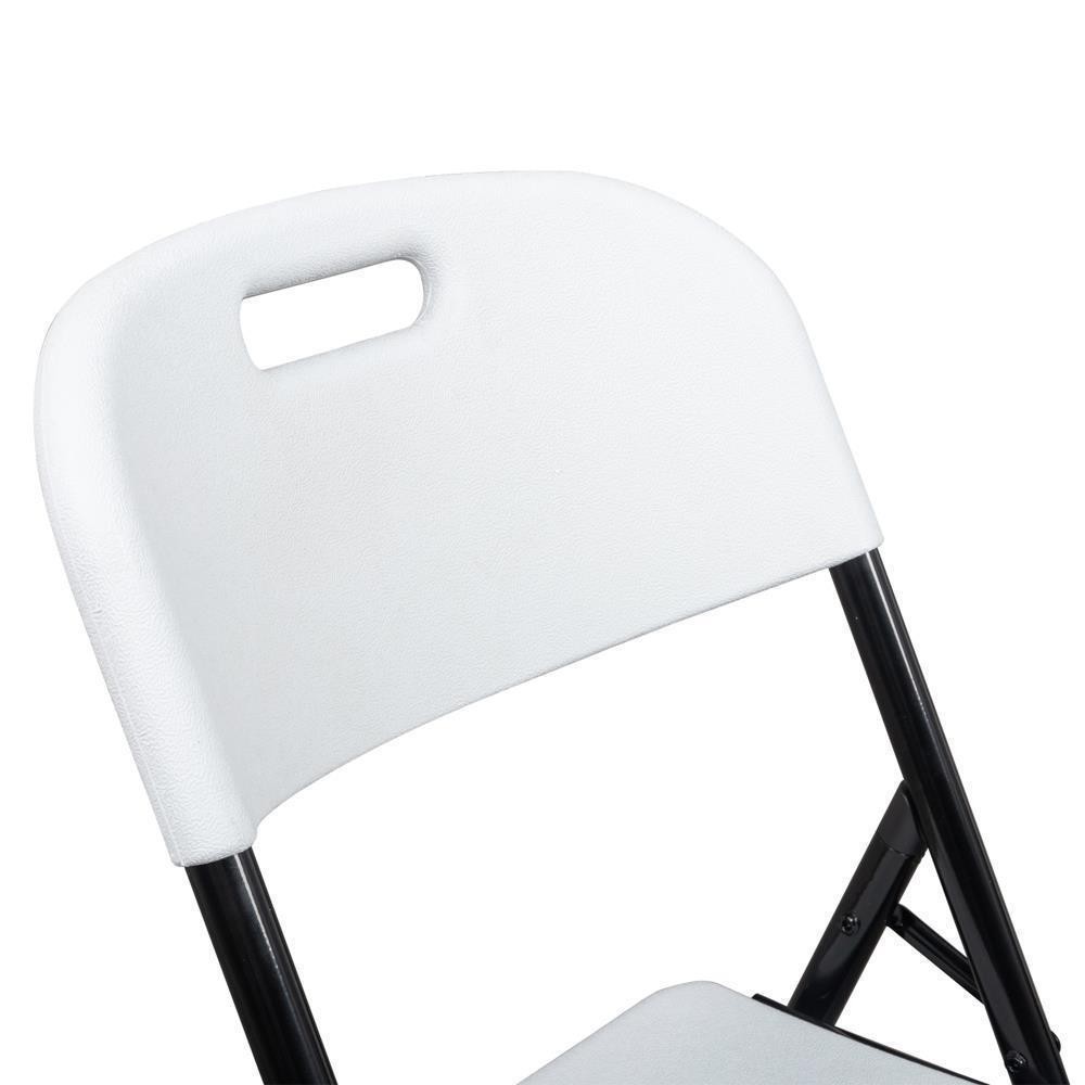 4 Pack Portable Plastic Folding Chair Indoor Outdoor Stackable Commercial Seat
