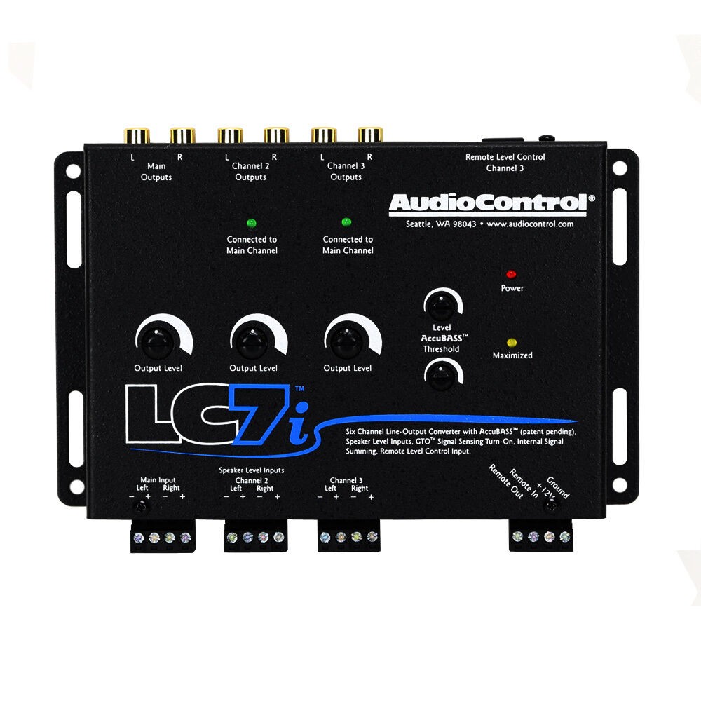 AUDIOCONTROL LC7i 6-CHANNEL LINE OUTPUT CONVERTER w/ ACCUBASS CIRCUITRY LOC NEW