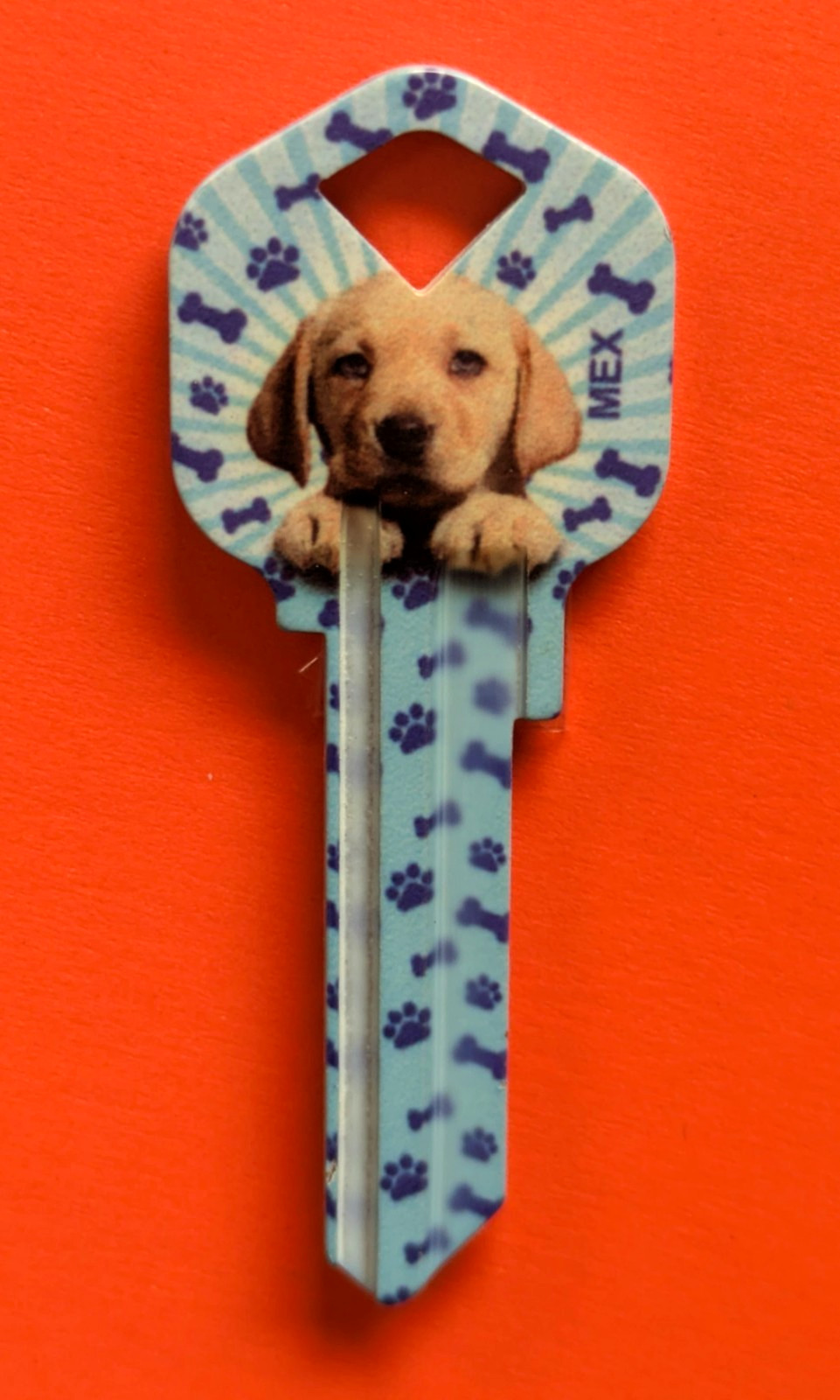 HK-30 Puppies printed design SINGLE HOUSE KEY BLANK For KW1 Kwikset locks