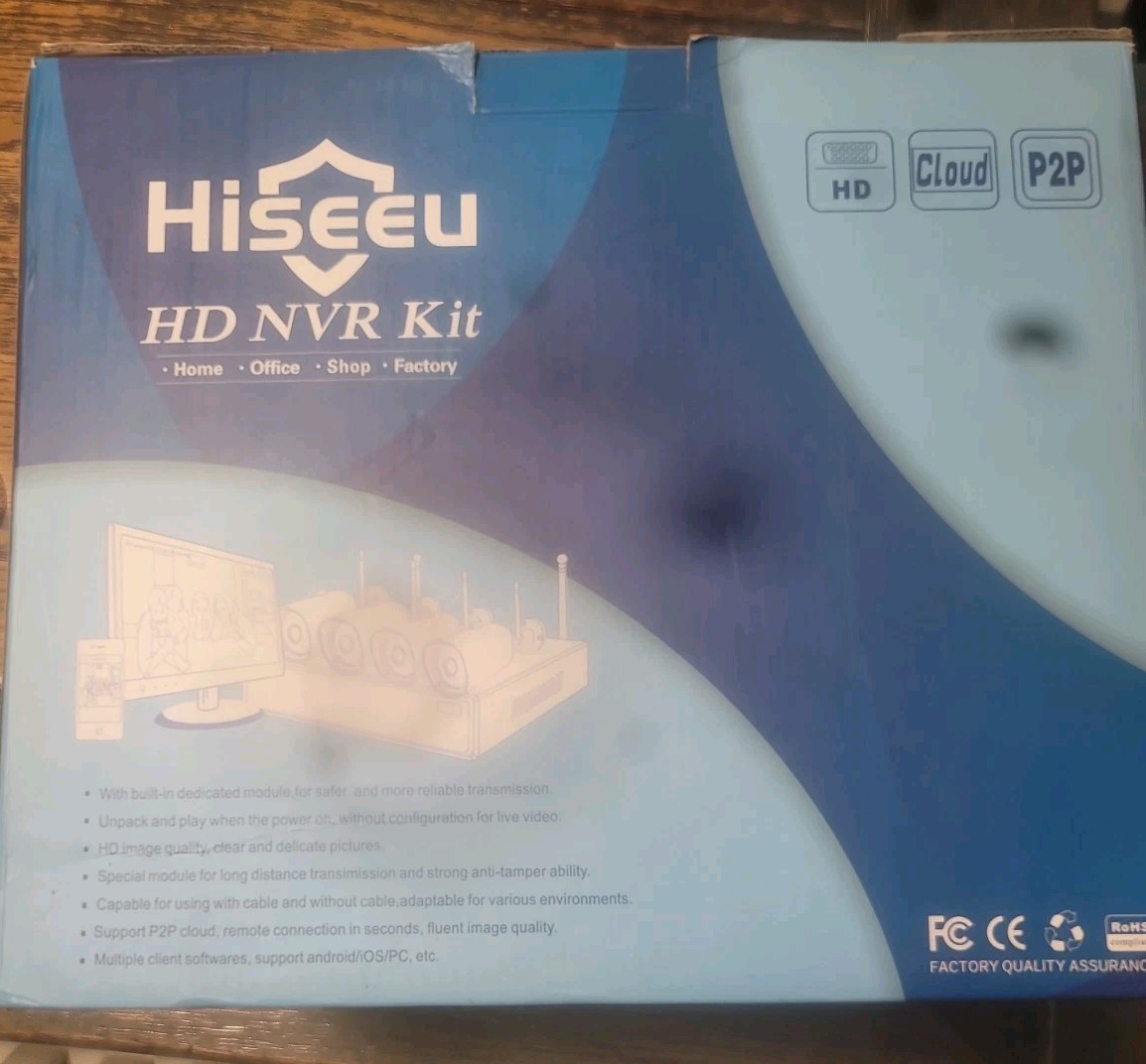 Hiseeu HD NVR CCTV  WNKIT 8HB611-3T  Total Of 8 Cameras