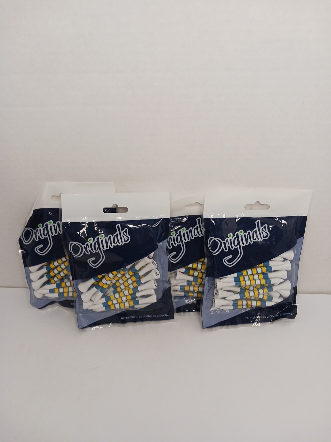 NEW! 2 3/4" Wood PGR Golf Tee's 4 PACKS Las Vegas Themed (Approx 80 Tee's)