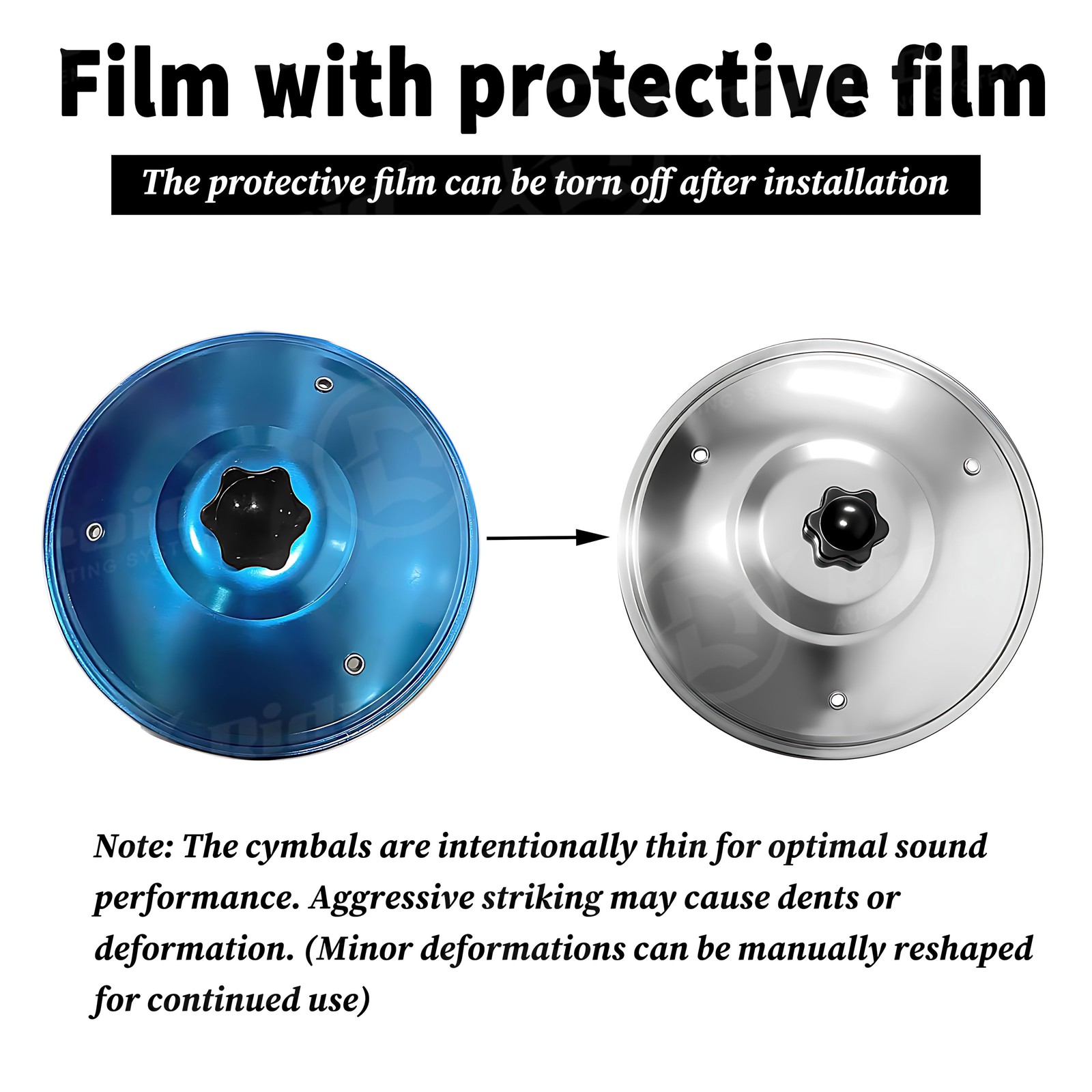 New Gift Slive Car Crash Cymbal, Car Drum Cymbal Air Vent, Make Your Driving Fun