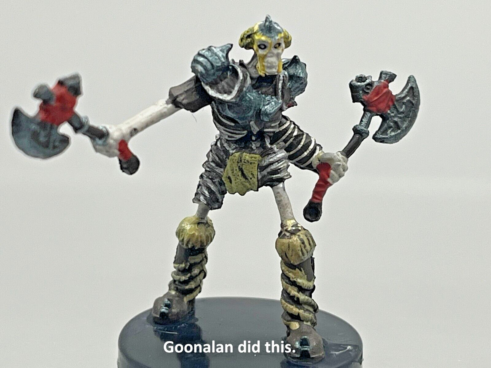 D&D Pathfinder Mini Eberron Last War 15 Karnathi Skeleton (Axes) UC