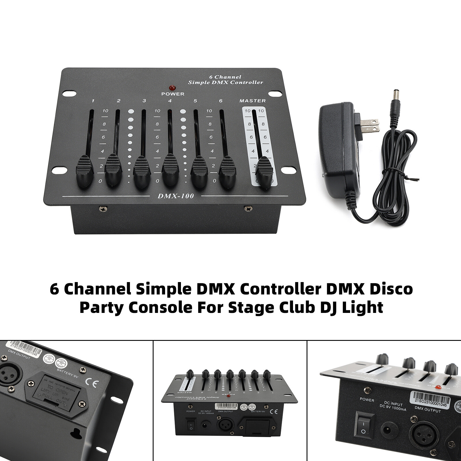 4 Channel DMX 512 Decoder RGBW PWM Dimmer Driver LED Strip Light Controller A B9