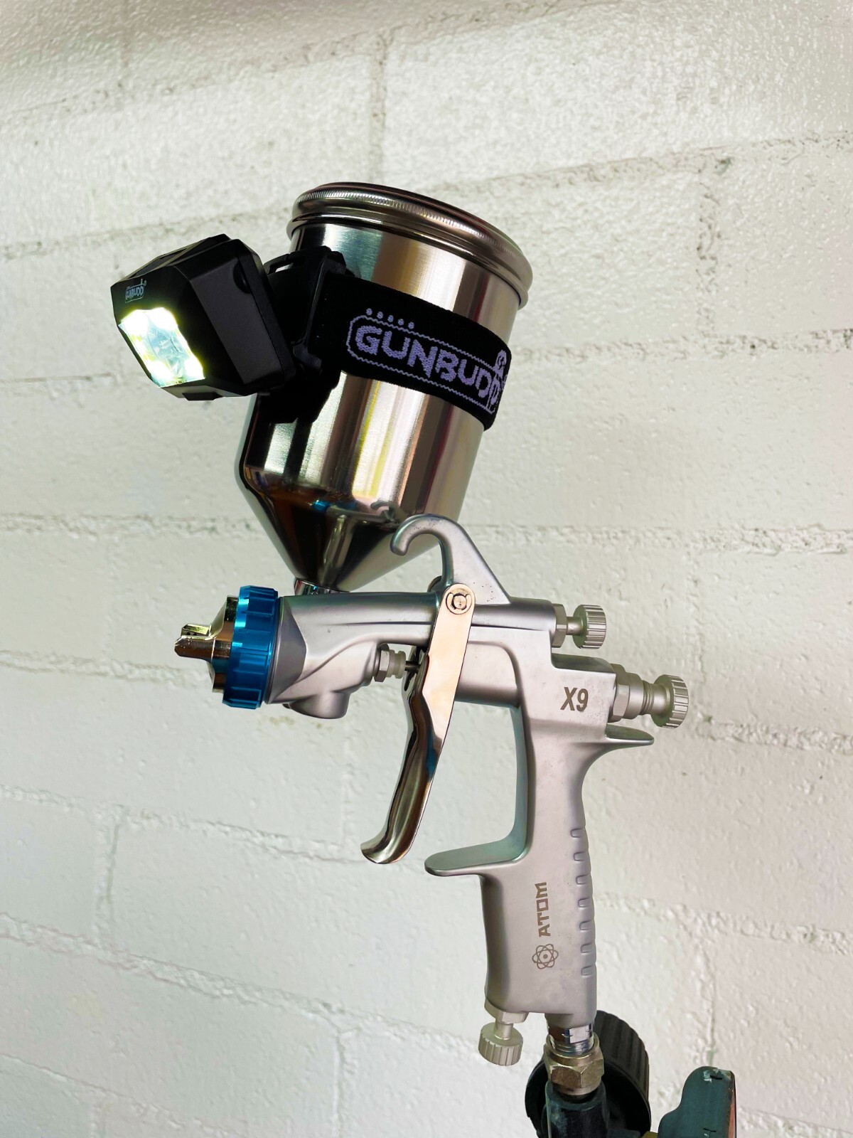 Atom X9 HVLP Auto Paint Spray Gun | 1.2/1.3mm Tips + FREE GunBudd Ultra Light