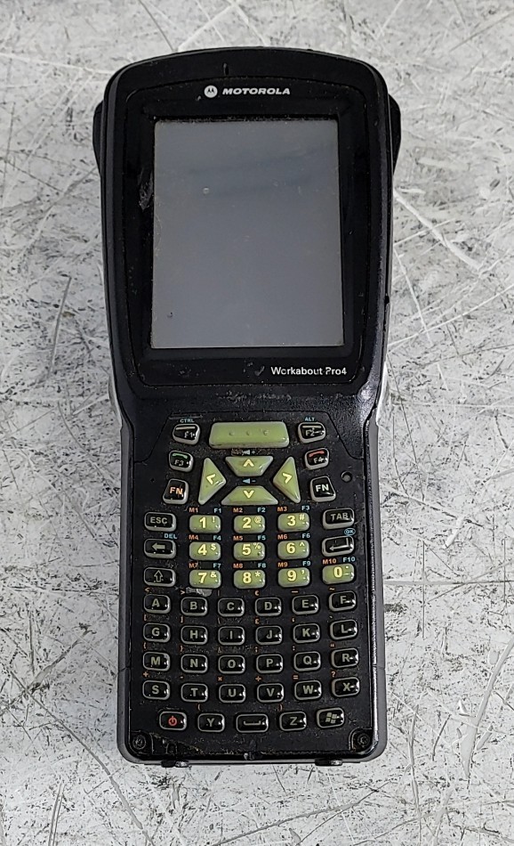MOTOROLA 7528x Workabout Pro4 Barcode Scanner SEE NOTES
