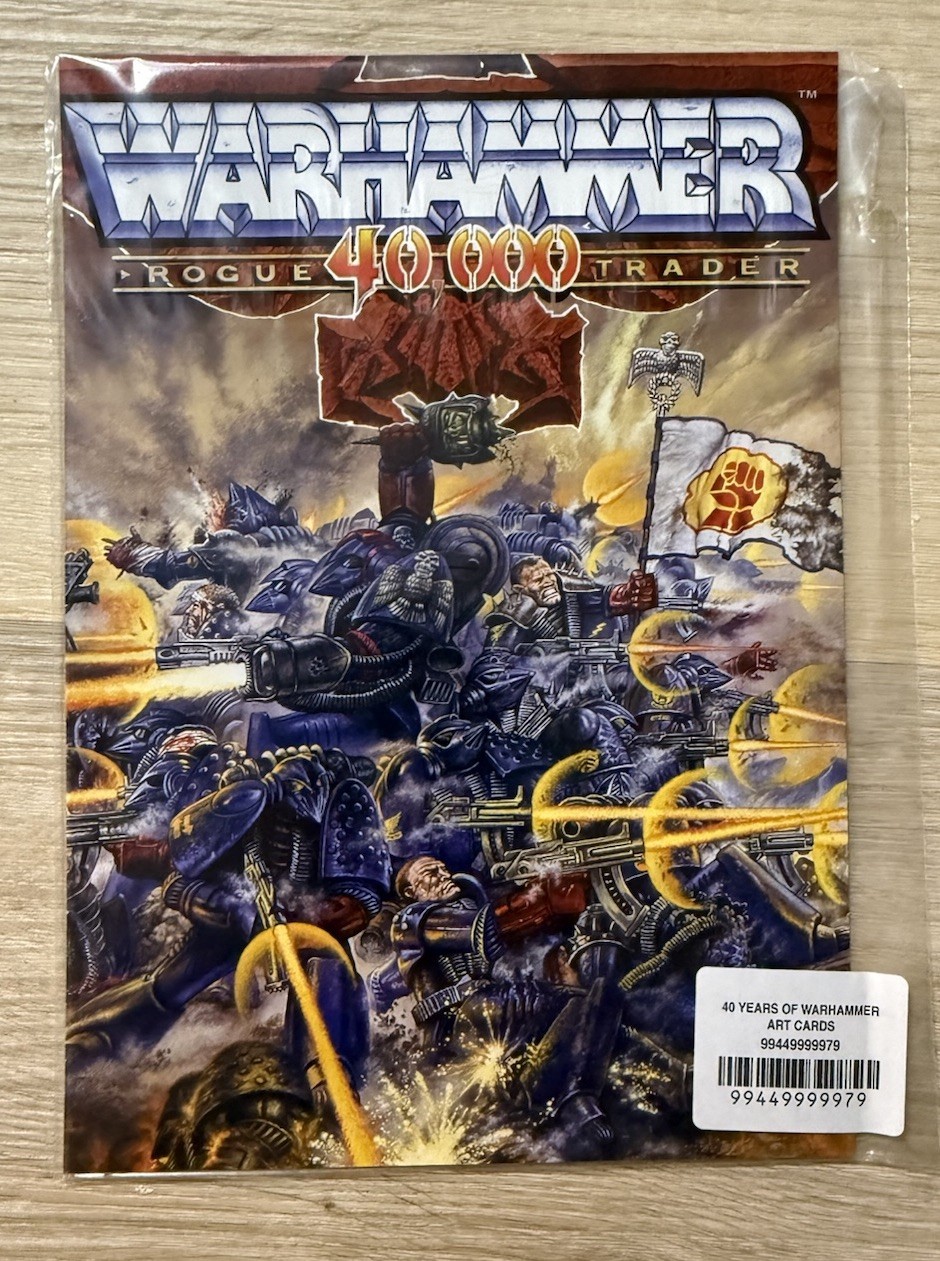 Games Workshop 40 Years Of Warhammer Art Cards - Sealed GWP Oop