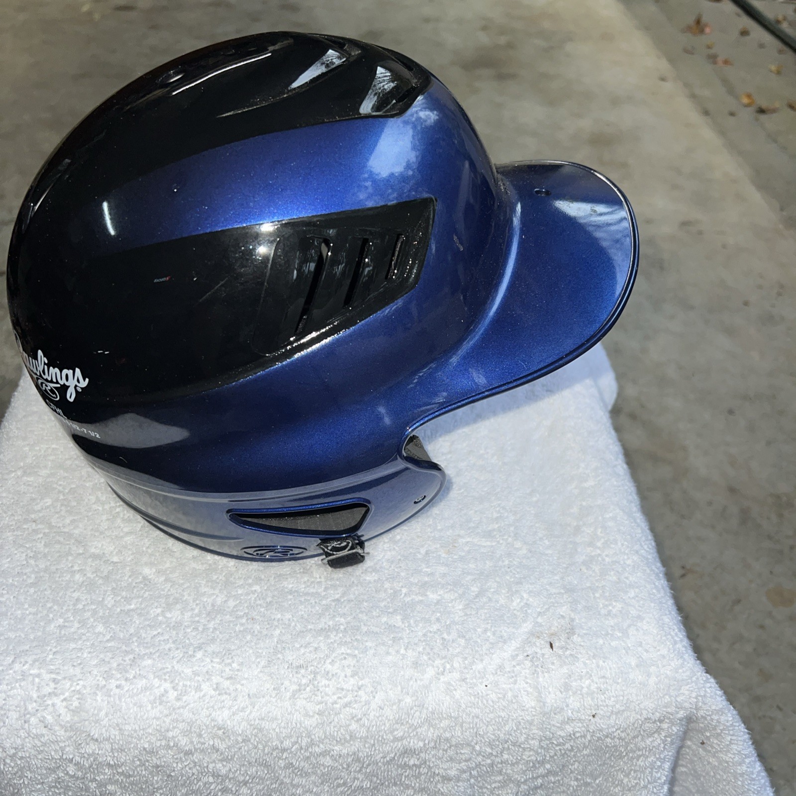 Rawlings Batting Helmet CFHL 6 1/2- 7 1/2 Black. Blue