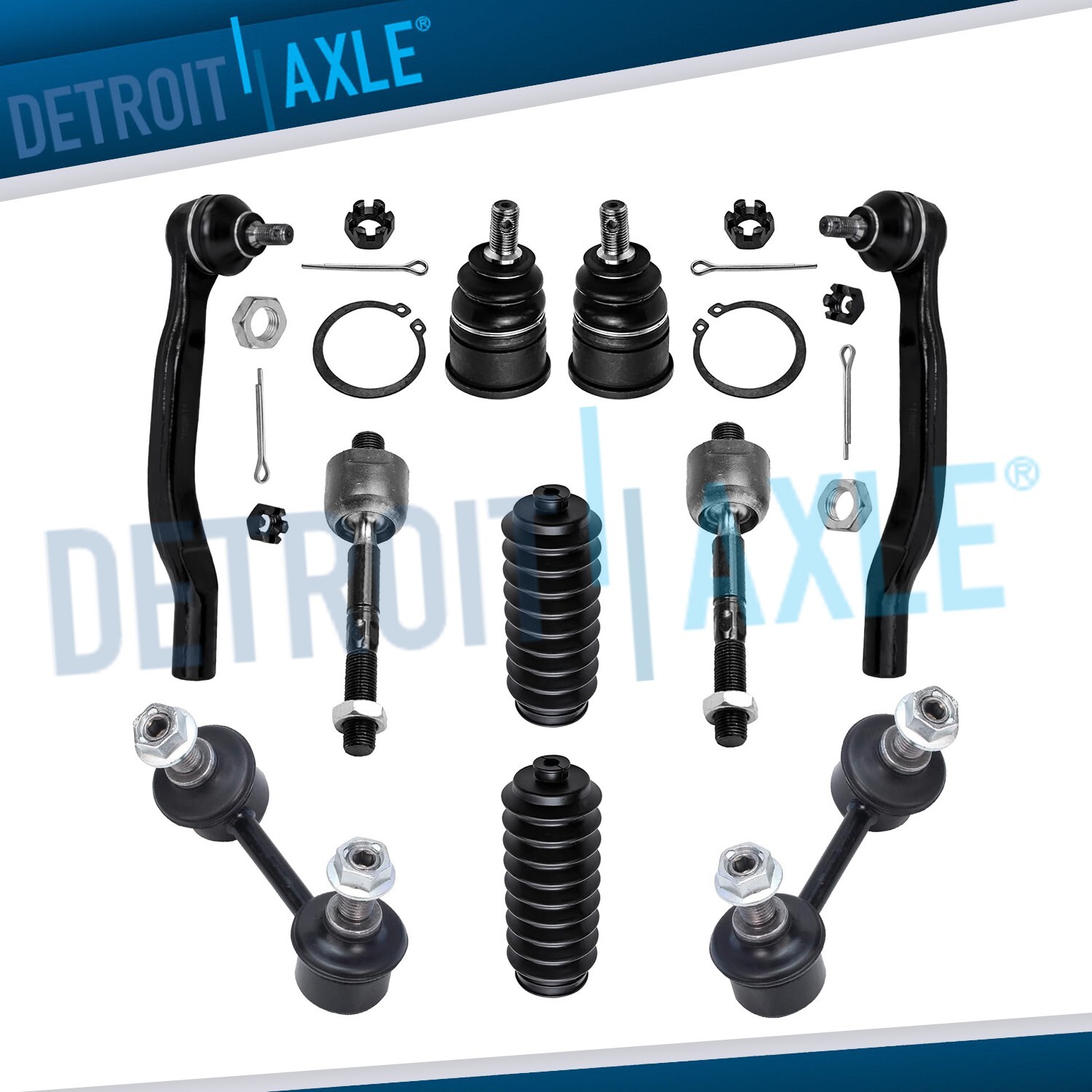 10pc Front Sway Bars Tie Rods Lower Ball Joints Kit for Honda Accord Acura TL CL