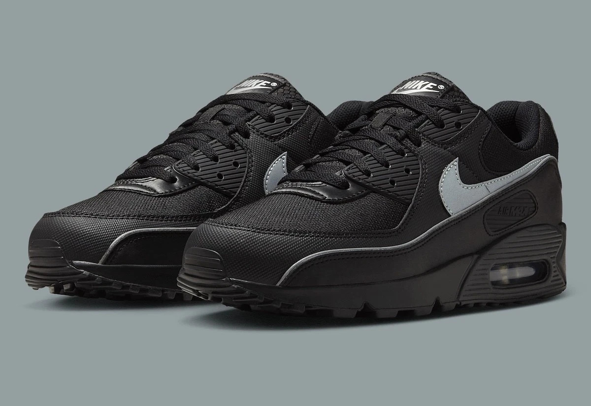 Nike Air Max 90 PRM Shoes Black Reflective HV4517-002 Men's Sizes NEW