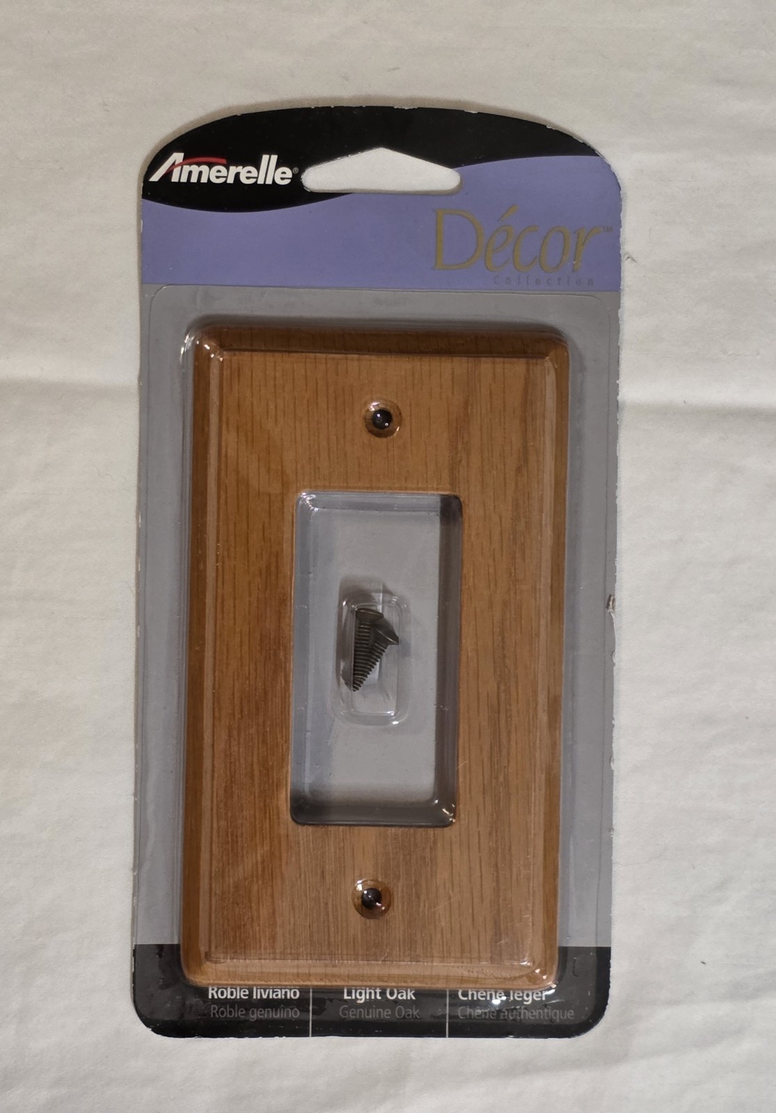 Amerelle Contemporary Light Oak Rocker 1 Switch Wallplate NEW 901RL