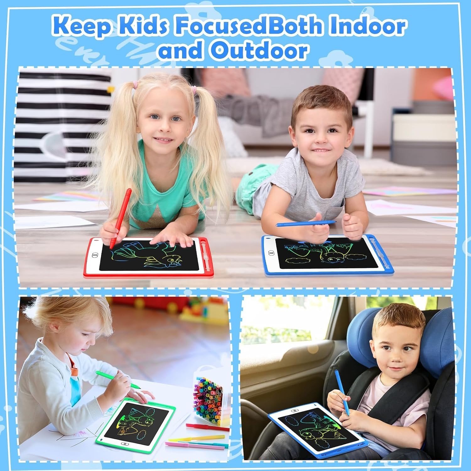 Colorful Educational Doodle Board