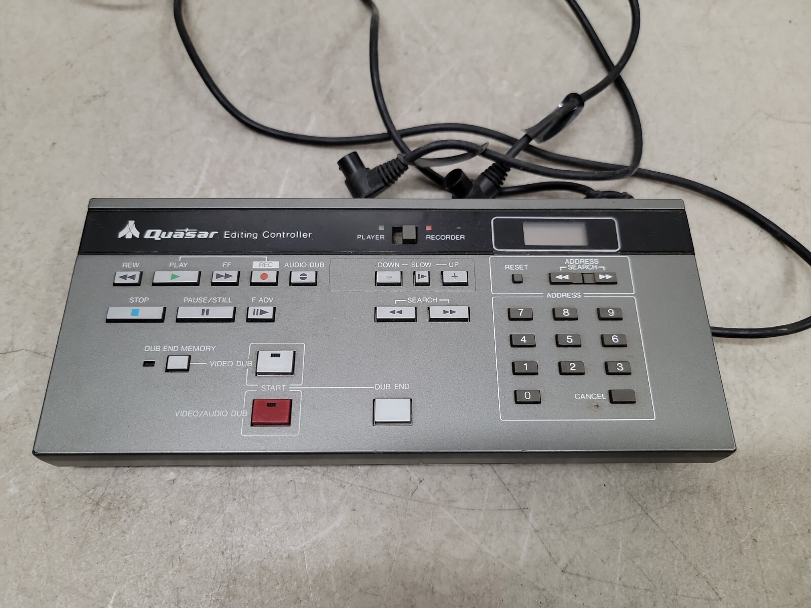 QUASAR VE582UQ EDITING CONTROLLER
