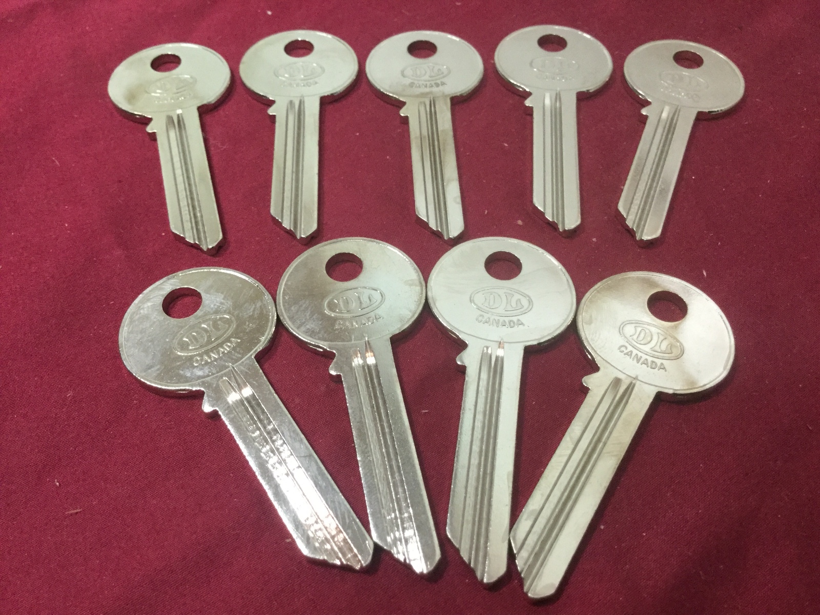 Dominion Lock Canada 8LK Key Blanks, Set of 9 - Locksmith