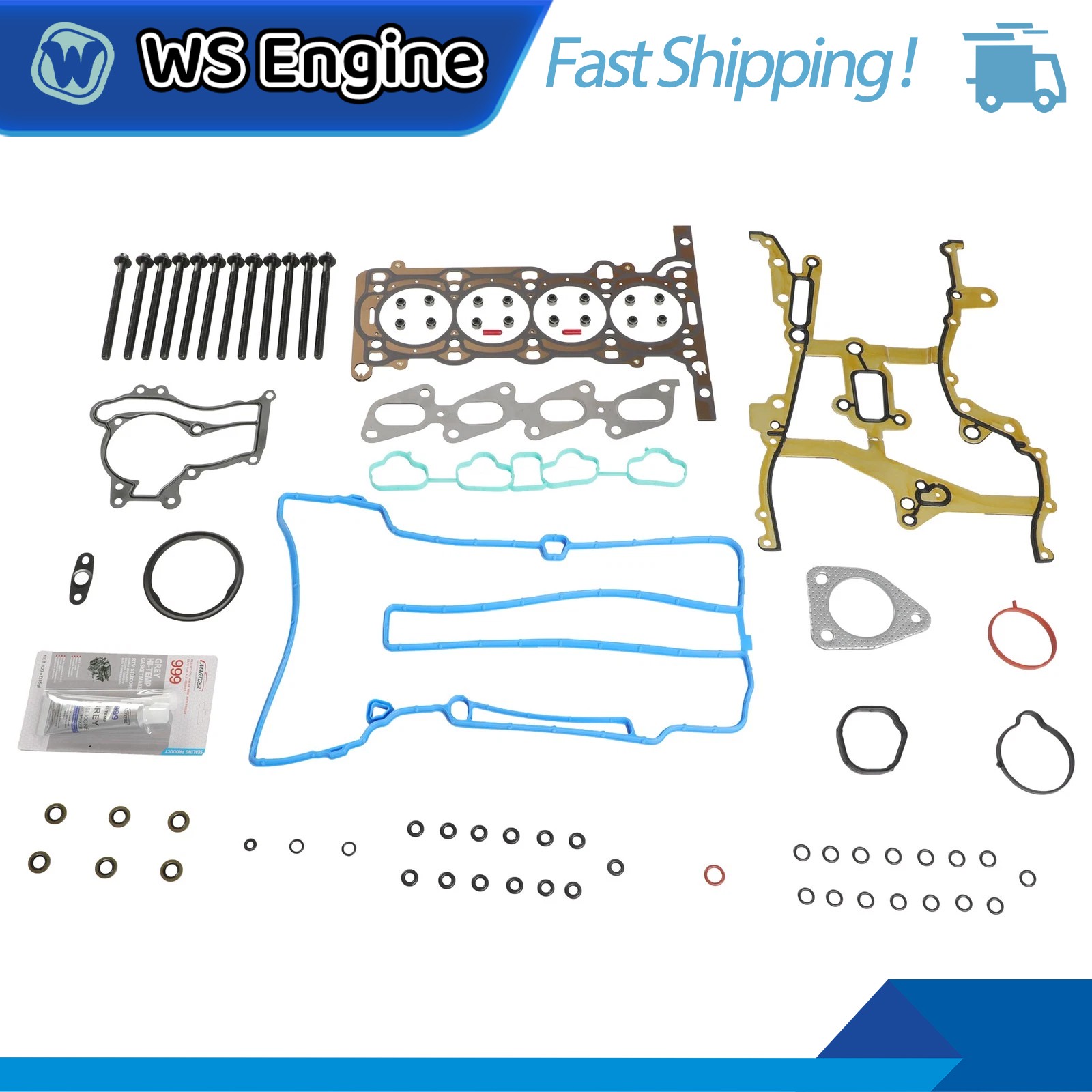 Head Gasket Set w/ Bolts For 11-21 Chevy Cruze Sonic Trax Buick Encorde 1.4T
