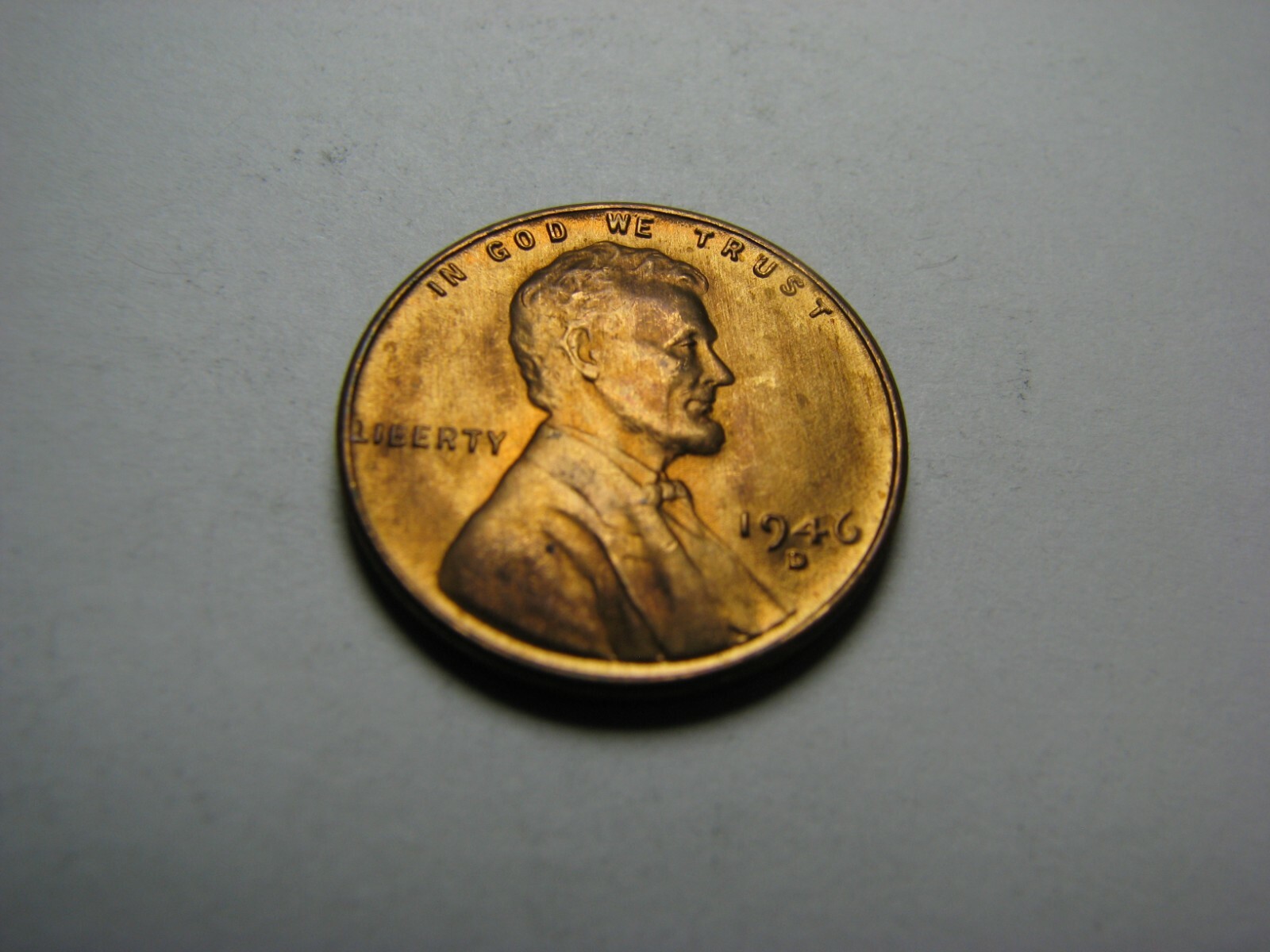 1946-D Lincoln Wheat Cent About Uncirculated