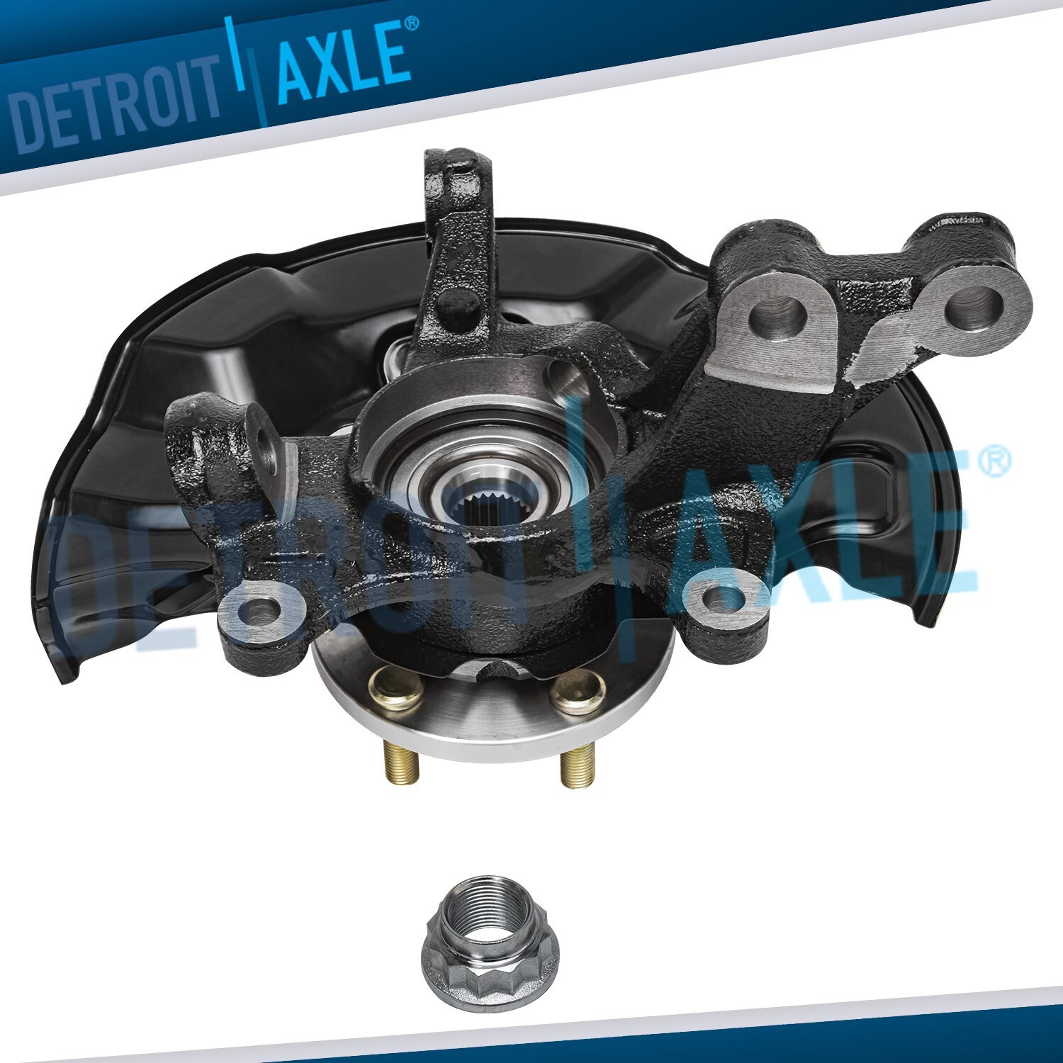 Front Left Knuckle & Wheel Hub Bearing for 2009 2010-2018 Toyota Corolla Matrix