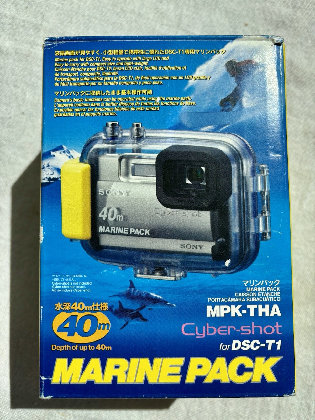 Sony Cyber-Shot Marine Case MPK-THA Depths 40m-131ft Camera Sealed Unused Parts