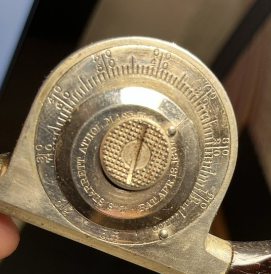 Vintage Tool L.S. Starrett Speed Indicator Dial with Box
