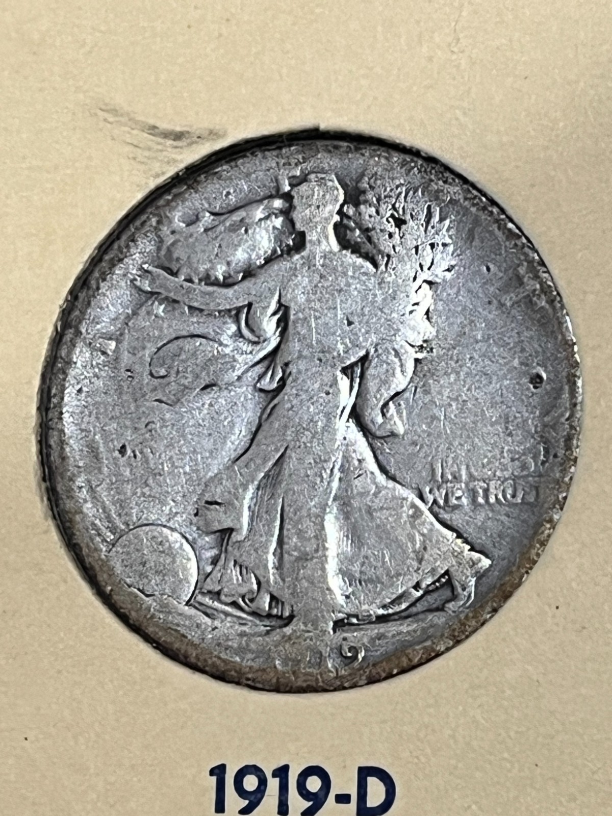 1919-D Walking Liberty Half Dollar