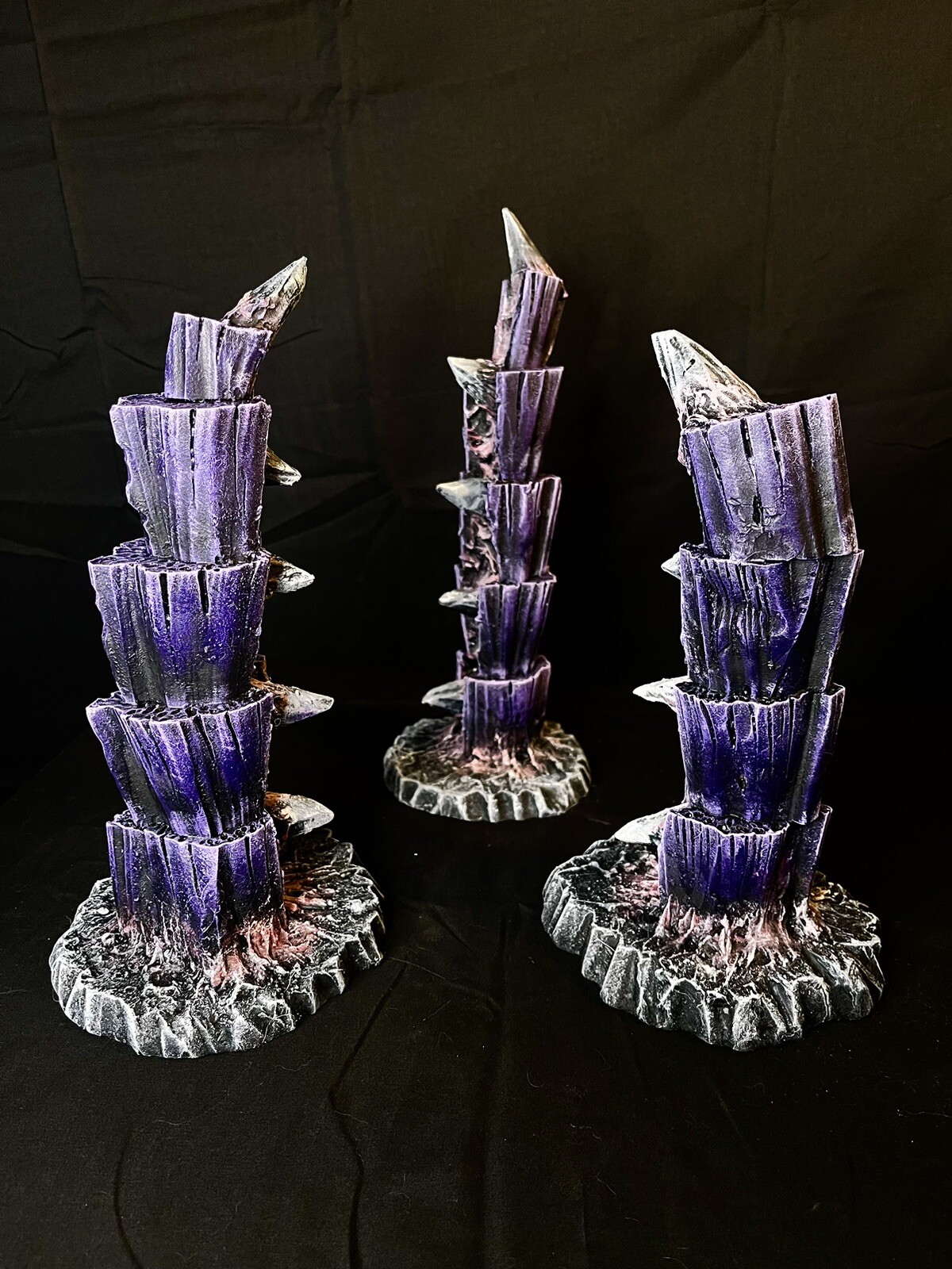 Alien Wargaming Terrain Compatible With Warhammer 40K Fully Painted Set