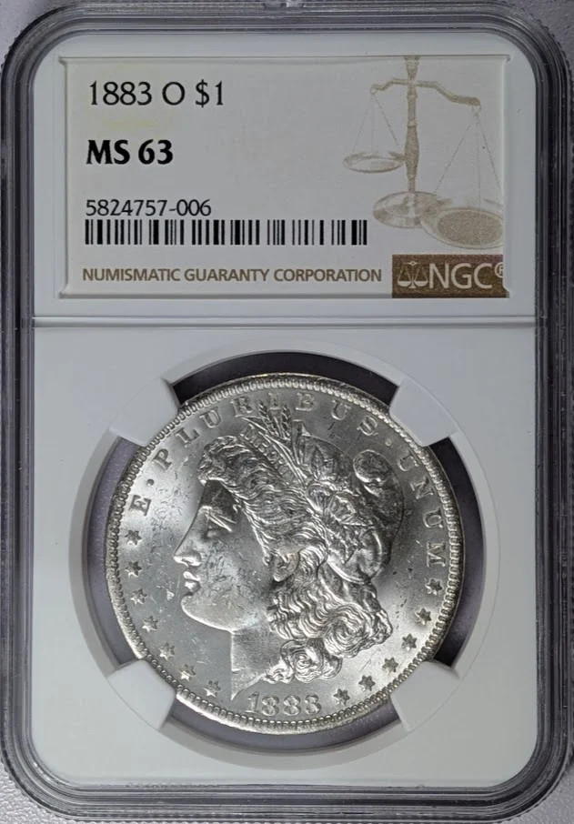 1883 O Morgan Silver Dollar NGC MS-63