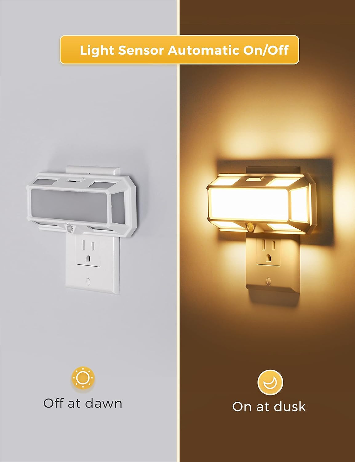 Bright Night Light, Night Lights Plug into Wall, 0-250LM LED Night Light, Dusk t