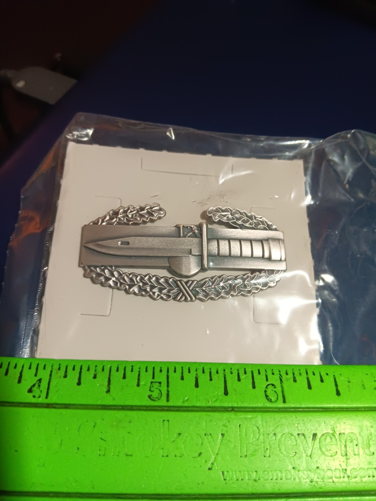 US Army Combat Action Badge CAB 2 inch Full Size Brushed Badge (26-108)