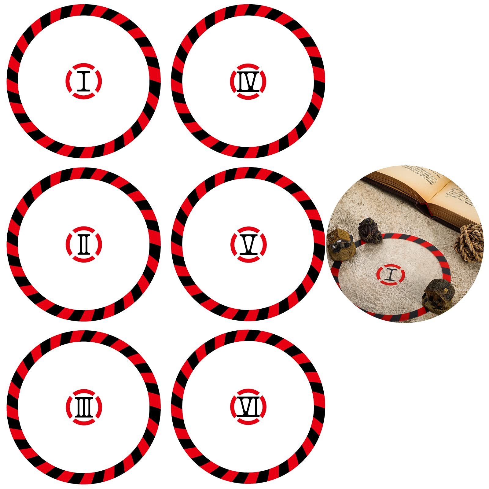 Libima 6 Pcs Objective Point Markers Round PVC Marker Gaming...