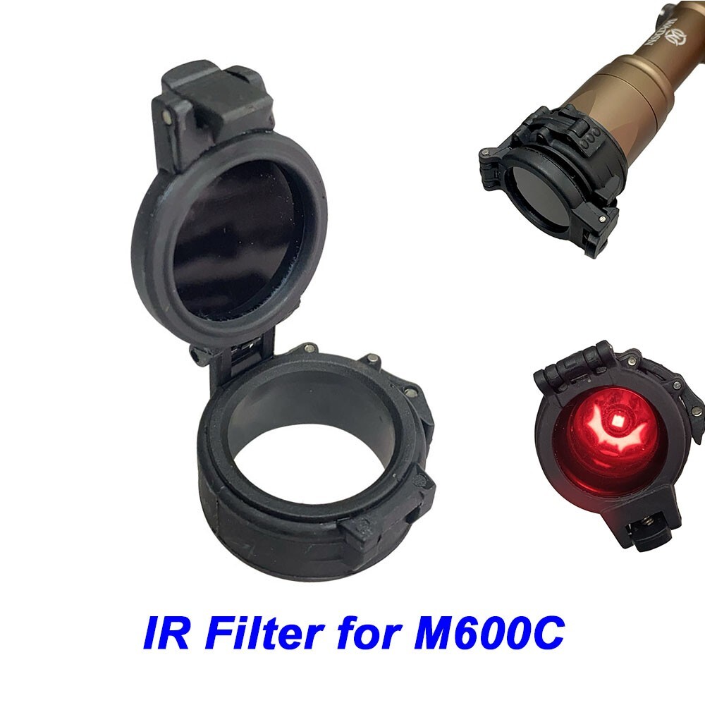 Tactical Flashlight Infrared IR Filter LED Head Cap For M600C M600B M300B Lights