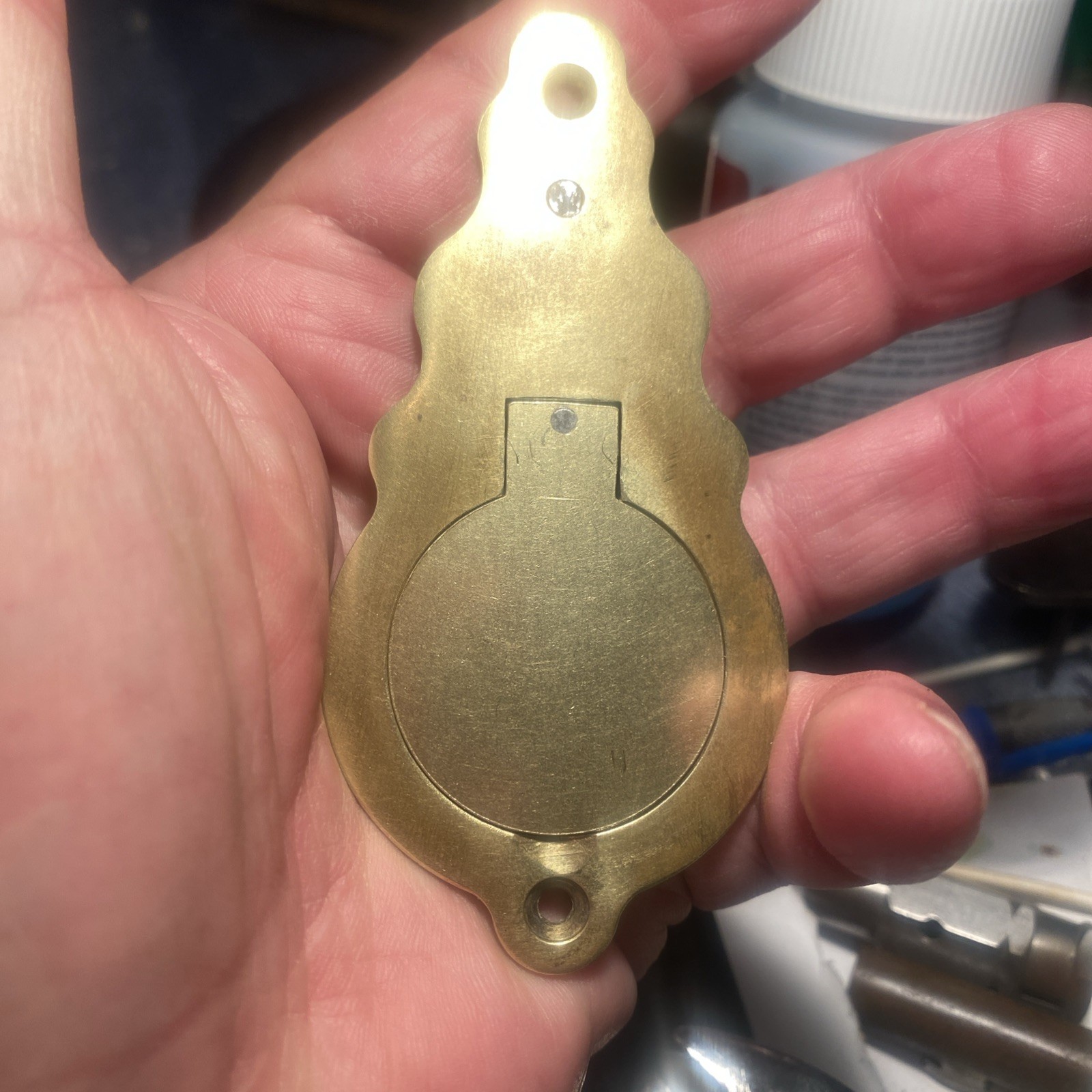 CVA Hawken , Mountain Rifle Muzzleloader Brass Patch Box Plate With Screws
