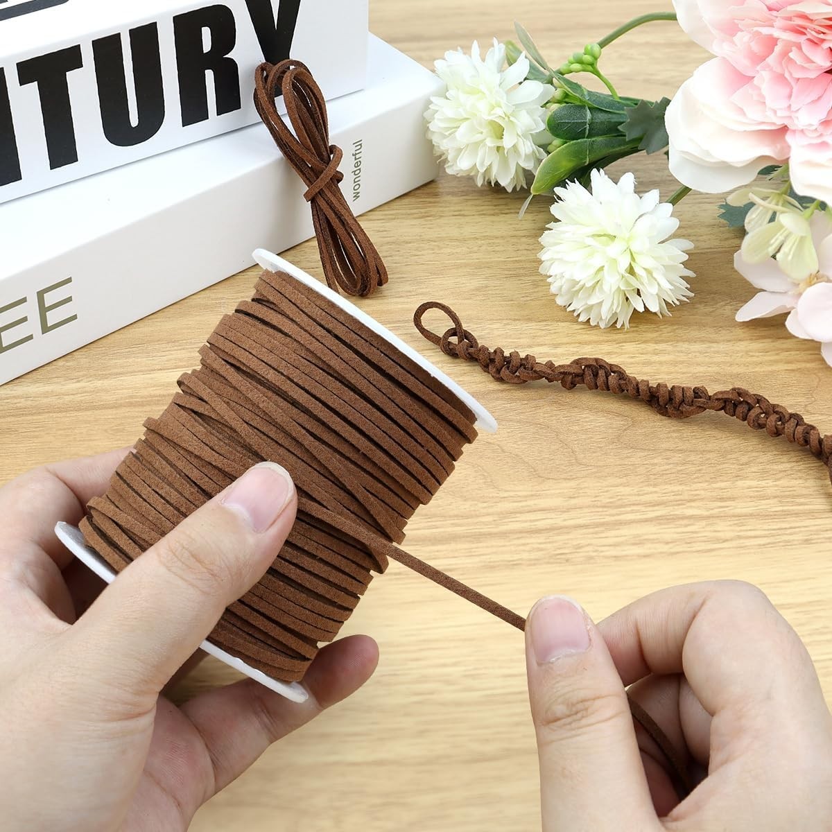 Leather String Suede Cord Leather Cords Rope String for Jewelry Making