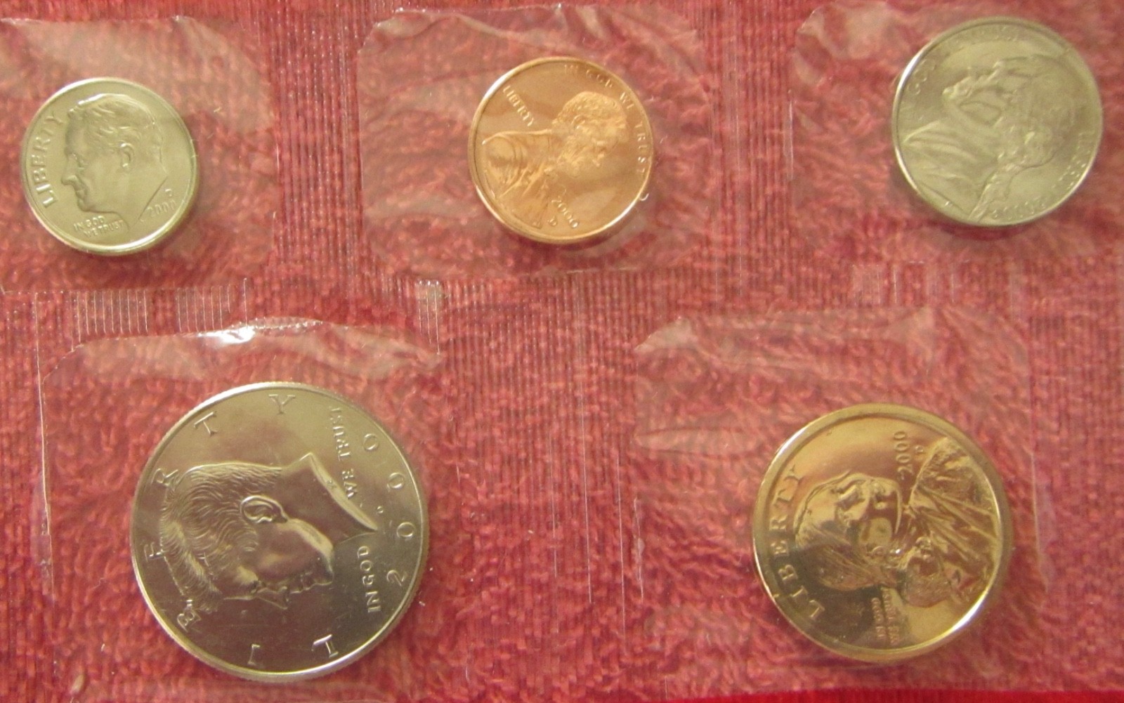 2000 Uncirculated Coin Set U.S Mint Original Government Packaging P&D mints