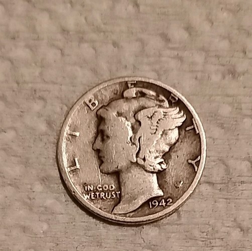 1942 Mercury Dime - 90% Silver