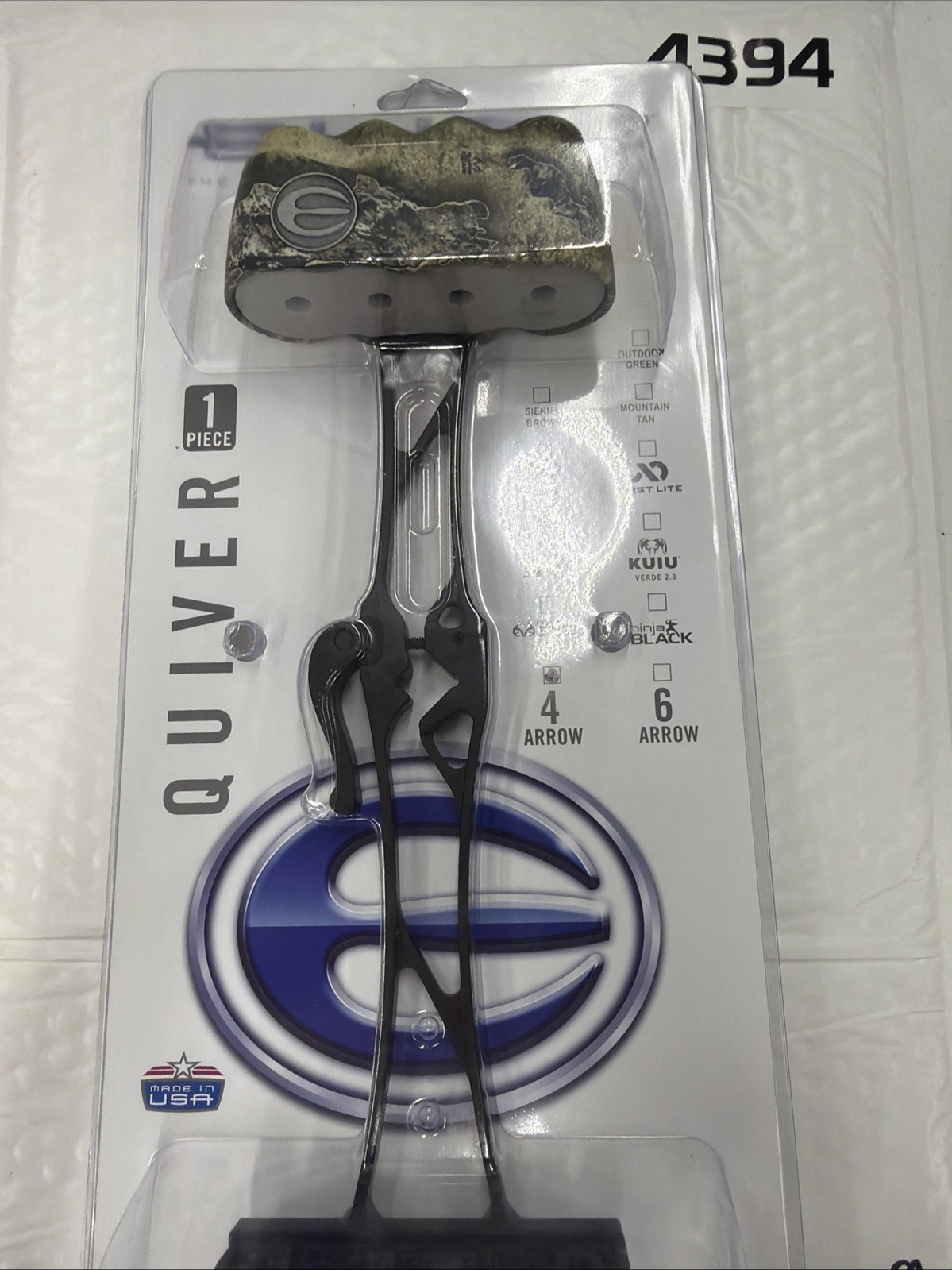 Elite Archery Quiver 4 Arrow- Realtree Excape - Item 4394