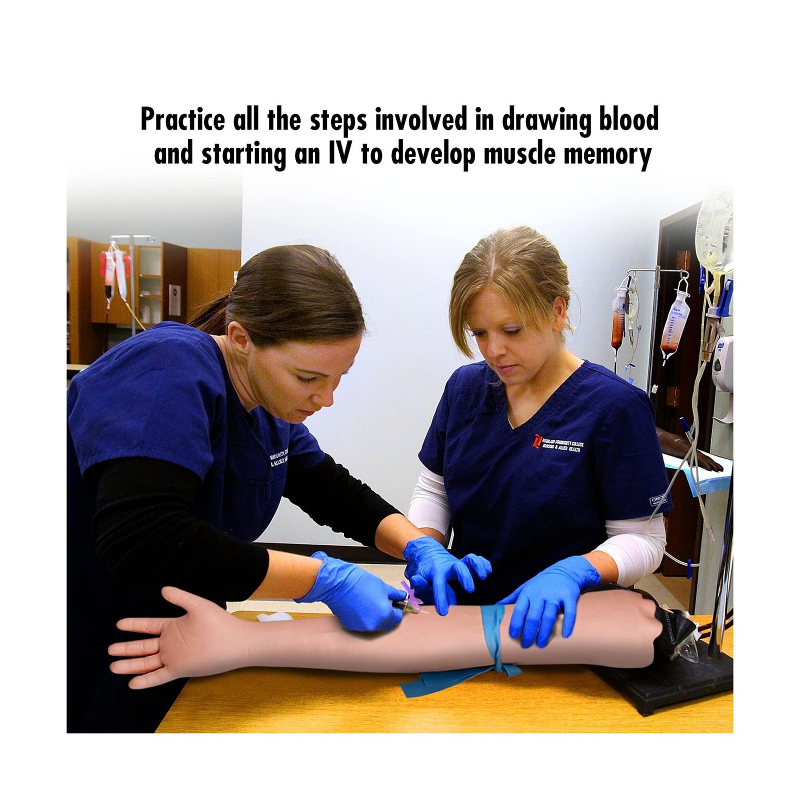 Nurse Kit with Phlebotomy Arm. Practice IV, Phlebotomy, Venipuncture, Injecti...
