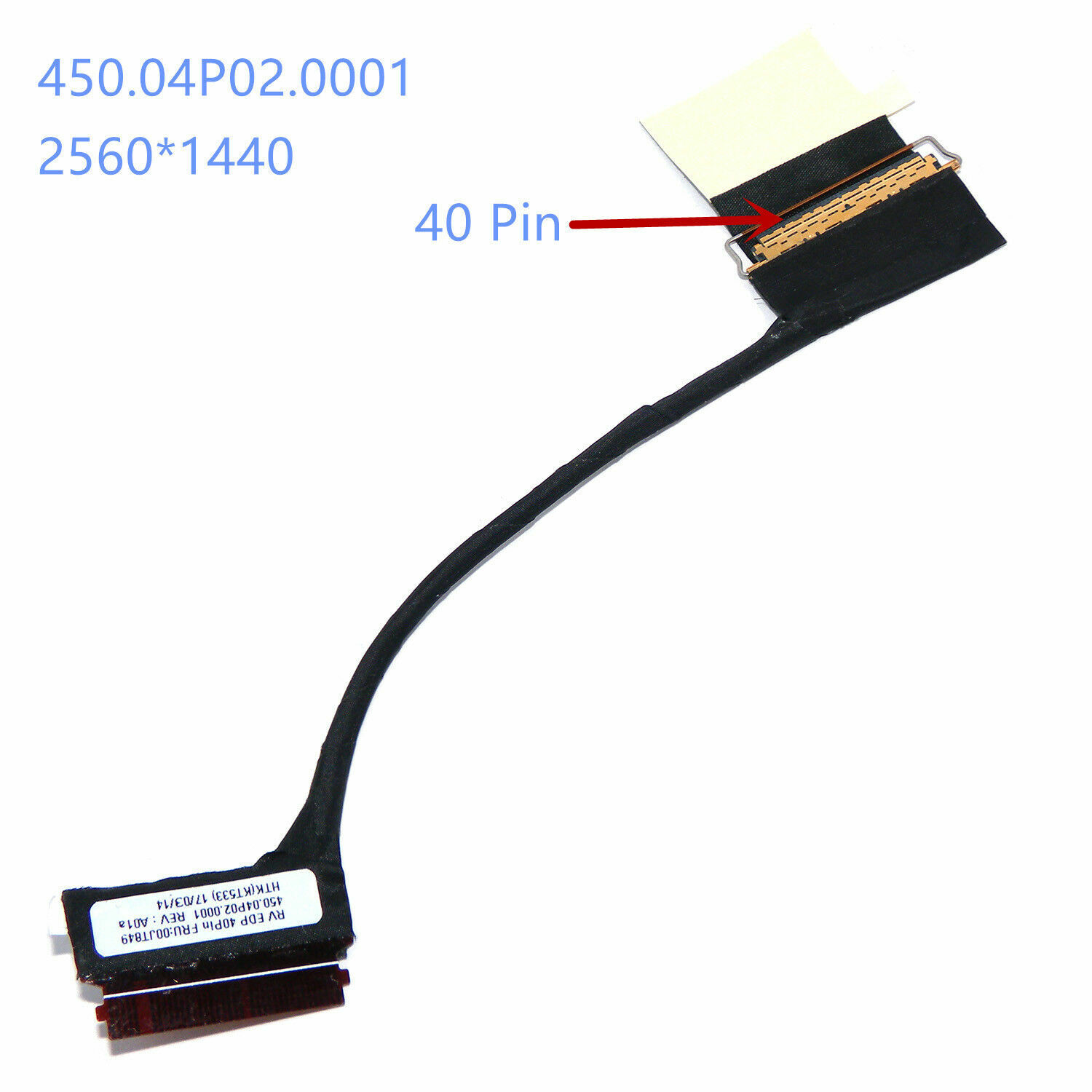 LCD display EDP 40-Pin Cable For LENOVO THINKPAD X1 YOGA 00JT849 2560*1440 ESU